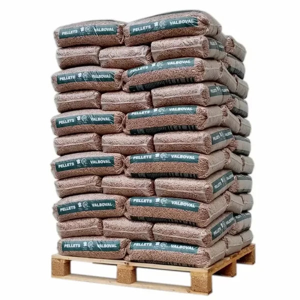 Pellets Valboval palet con 65 bolsas de 15 kg