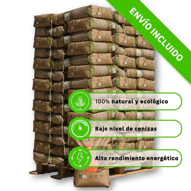 Palet de 88 sacos de pellet NATURPELLET