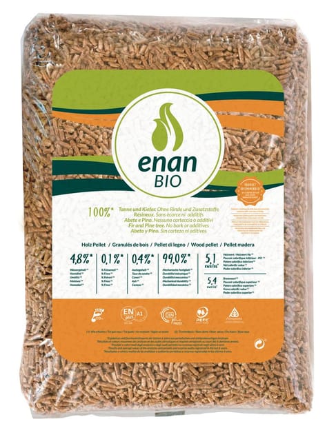 ENAN Bio - Palet de 70 Sacos de Pellets de 15 Kilos EN Plus A1 (1050kg)